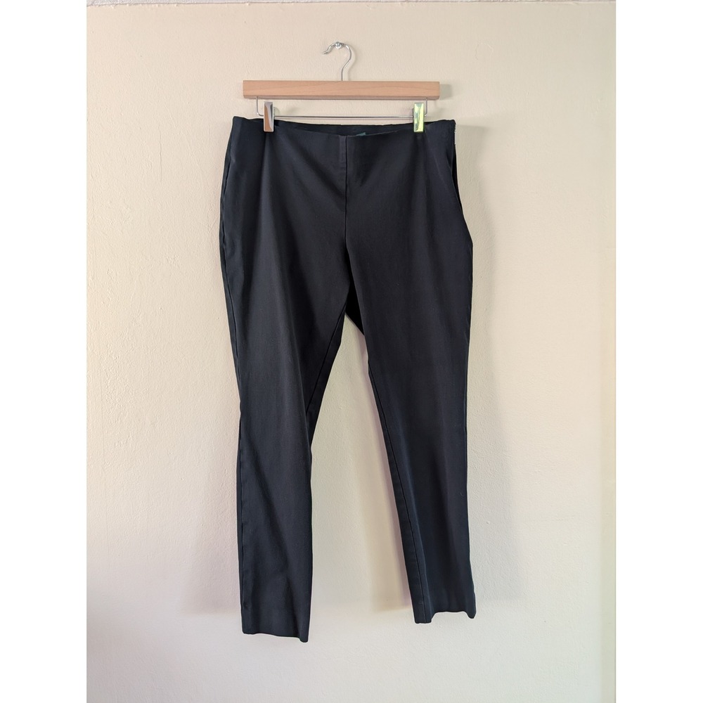 Lauren Ralph Lauren Black Pull On Stretch Ponte Pants Skinny Casual Work Office‎